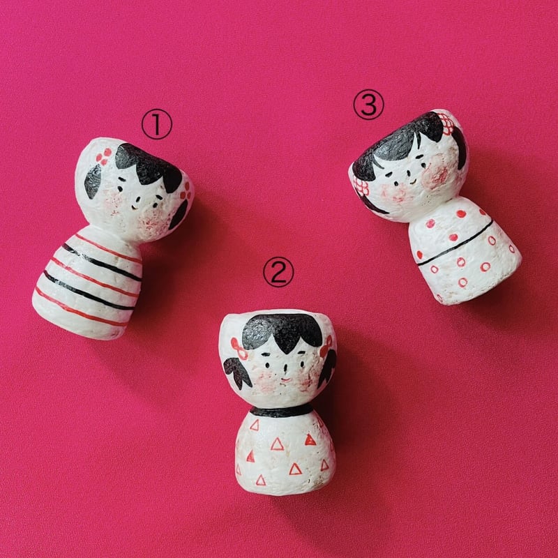 木製こけし 2体セット 花柄デザイン 木製こけし 2体セット 花柄デザイン すべての商品 | こけし屋