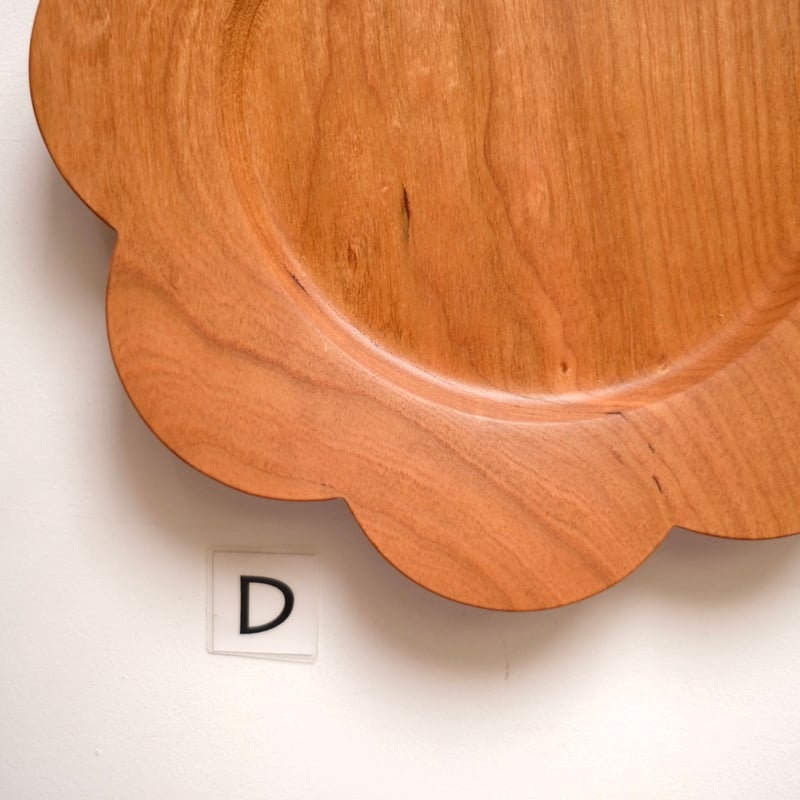 個別スカラッププレート【チェリー材】 | 大石浩介