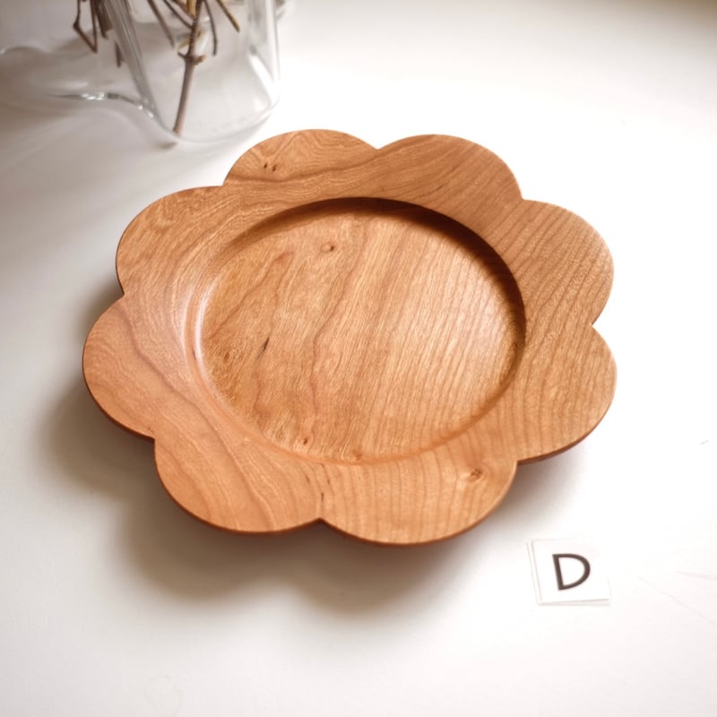 個別スカラッププレート【チェリー材】 | 大石浩介