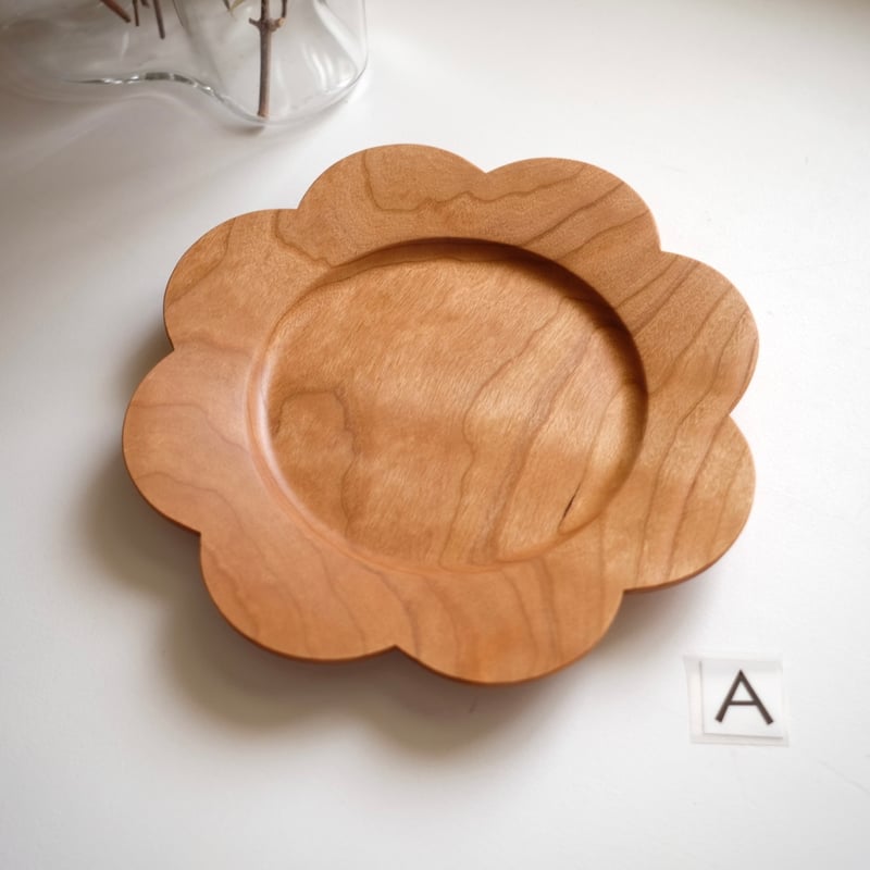 個別スカラッププレート【チェリー材】 | 大石浩介