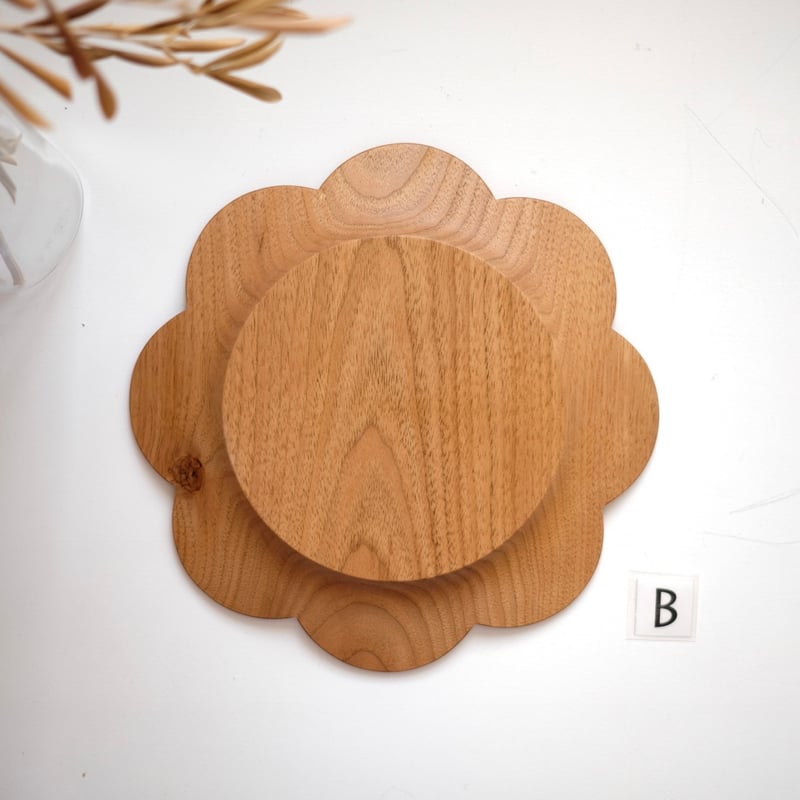 個別スカラッププレート【トチ・クルミ・カエデ材】 | 大石浩介