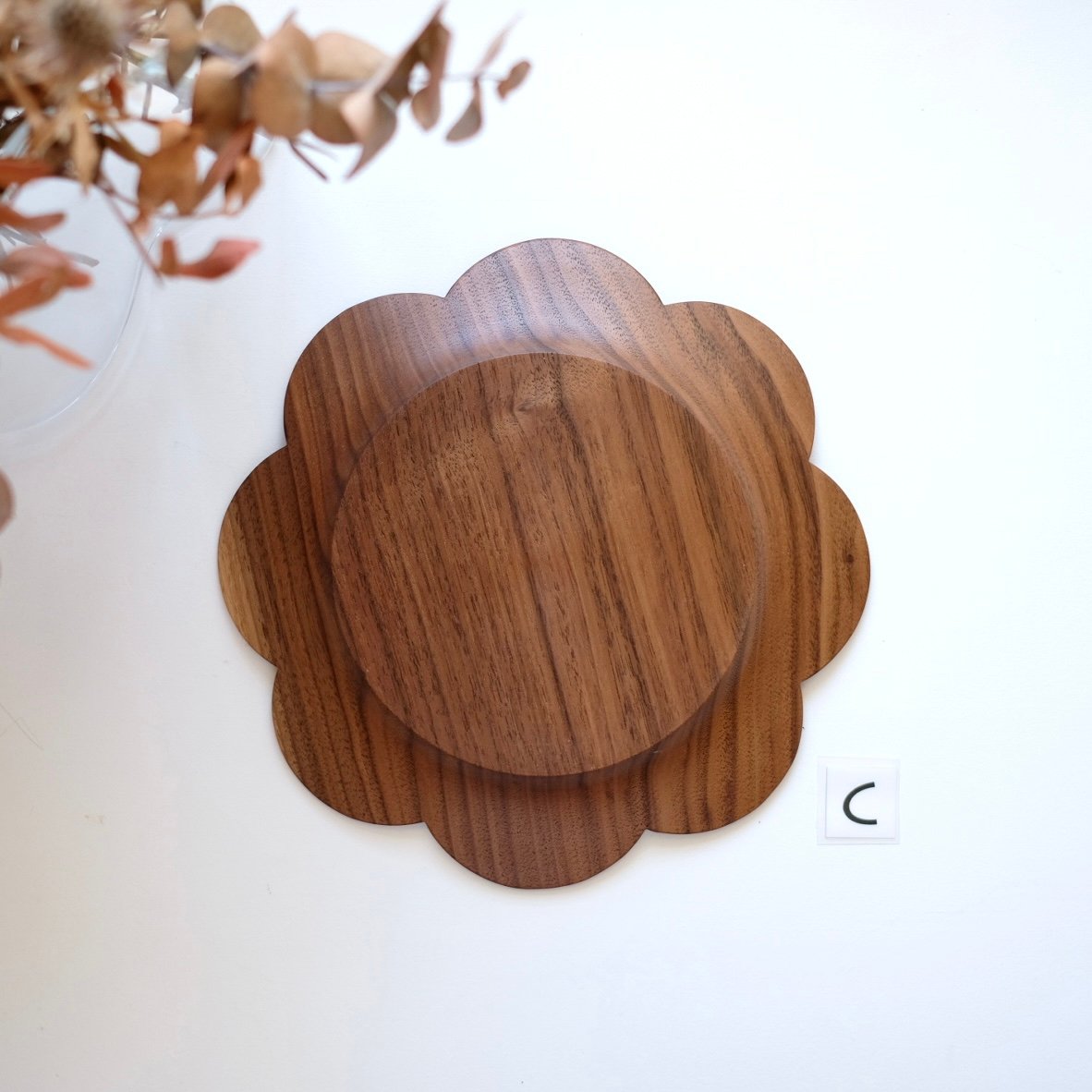 個別スカラッププレート【ウォールナット材】 | 大石浩介