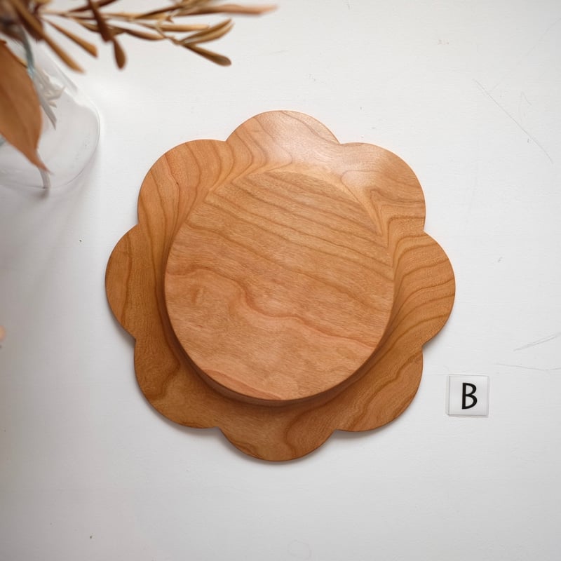 個別スカラッププレート【チェリー材】 | 大石浩介