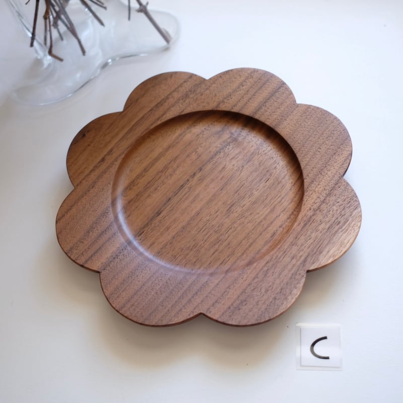 個別スカラッププレート【ウォールナット材】 | 大石浩介