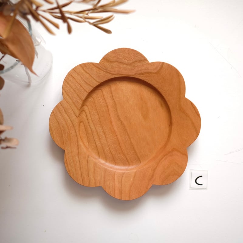 個別スカラッププレート【チェリー材】 | 大石浩介