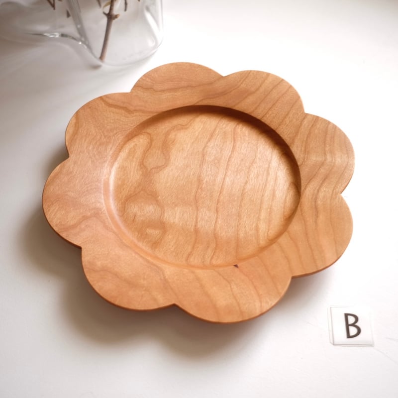 個別スカラッププレート【チェリー材】 | 大石浩介