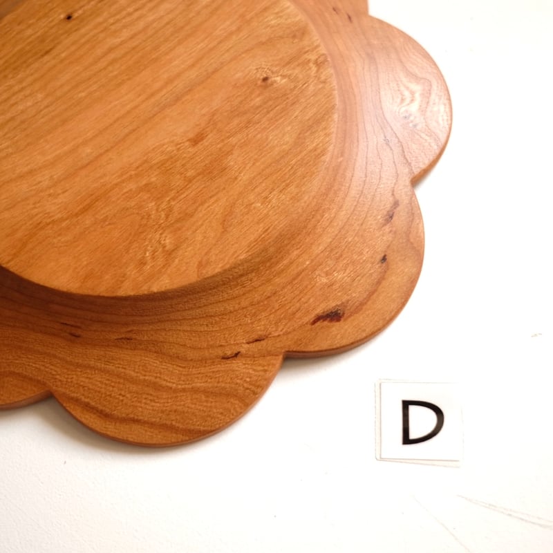 個別スカラッププレート【チェリー材】 | 大石浩介