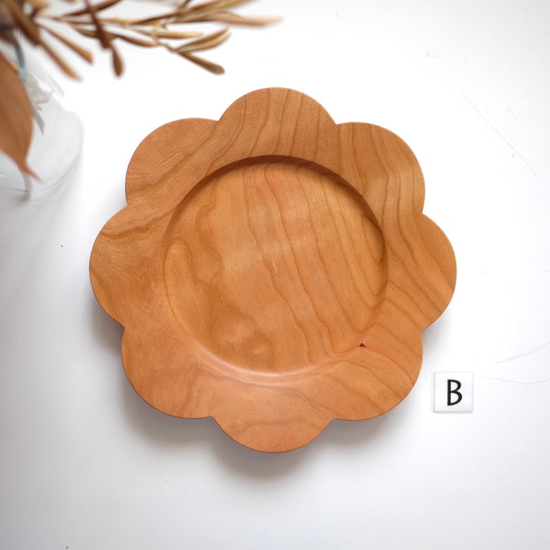 個別スカラッププレート【チェリー材】 | 大石浩介