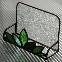 カードスタンド　緑リーフ