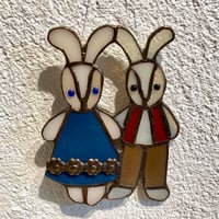 うさぎのオーナメントB (男の子と女の子)