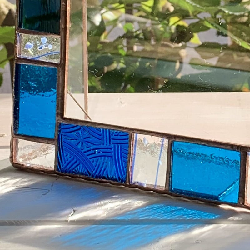 フォトフレーム (青色タイル系) | greengrain