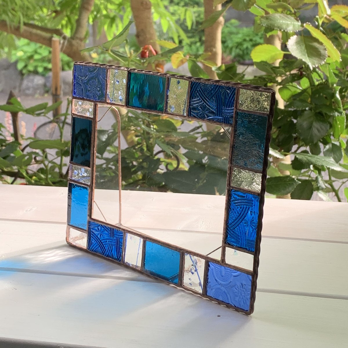 フォトフレーム (青色タイル系) | greengrain