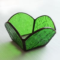 花びら型キャンドルホルダー（グリーン）