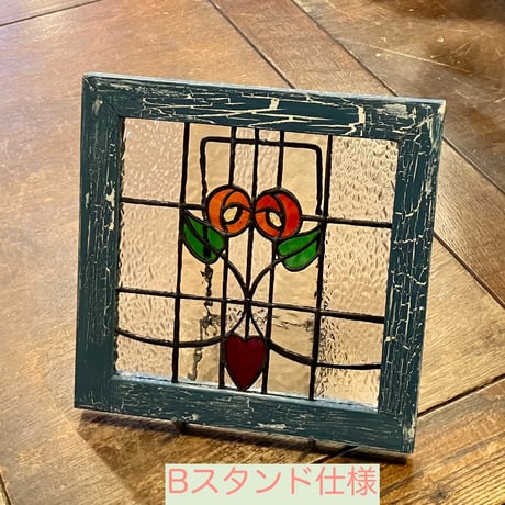 バラとハートのパネル