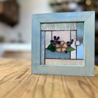 スミレと春の花パネル (3D)