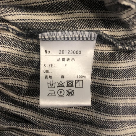 a+koloni コロニー アヤストライプワイドパンツ