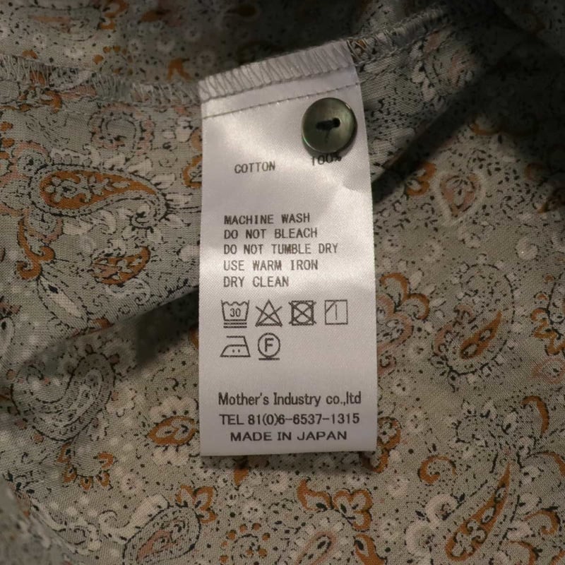 MidiUmi ミディウミ ペイズリーワイドシャツワンピース | abicollection