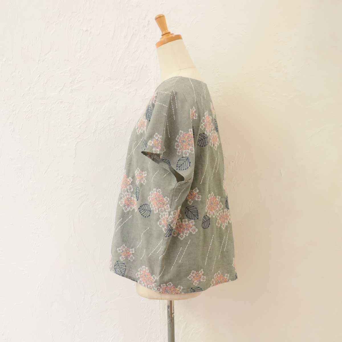 marble sud マーブルシュッド EMBガクアジサイ Blouse | abicolle
