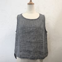 a+koloni コロニー アヤストライプスリーブレスTOPS