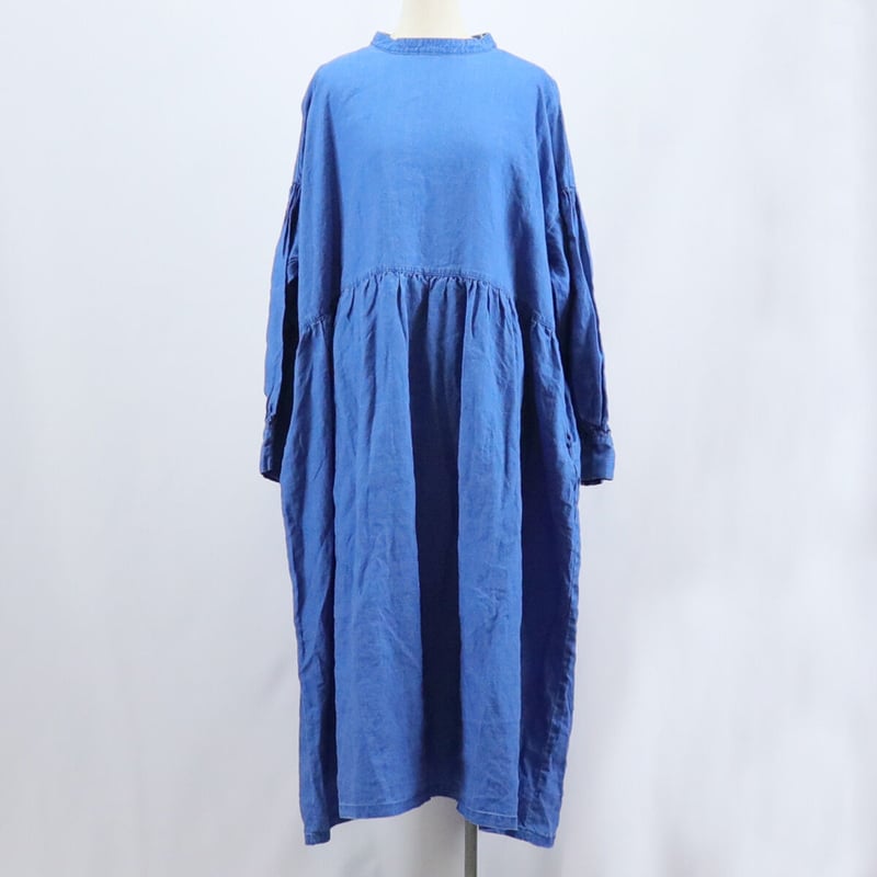 ichi Antiquite's イチアンティークス INDIGO LINEN DRESS イ