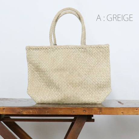 KYUCA  Soft Leather Mesh Tote