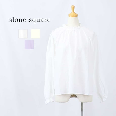 slone square スロンスクエア 東炊き　フリル襟　ブラウス
