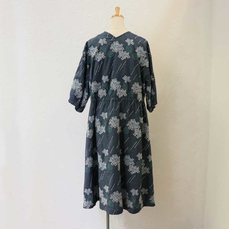 marble sud マーブルシュッド EMBガクアジサイ ブラウジングOP marble sud マーブルシュッド EMBガクアジサイ ブラウジングOP