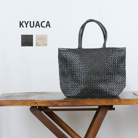 KYUCA  Soft Leather Mesh Tote