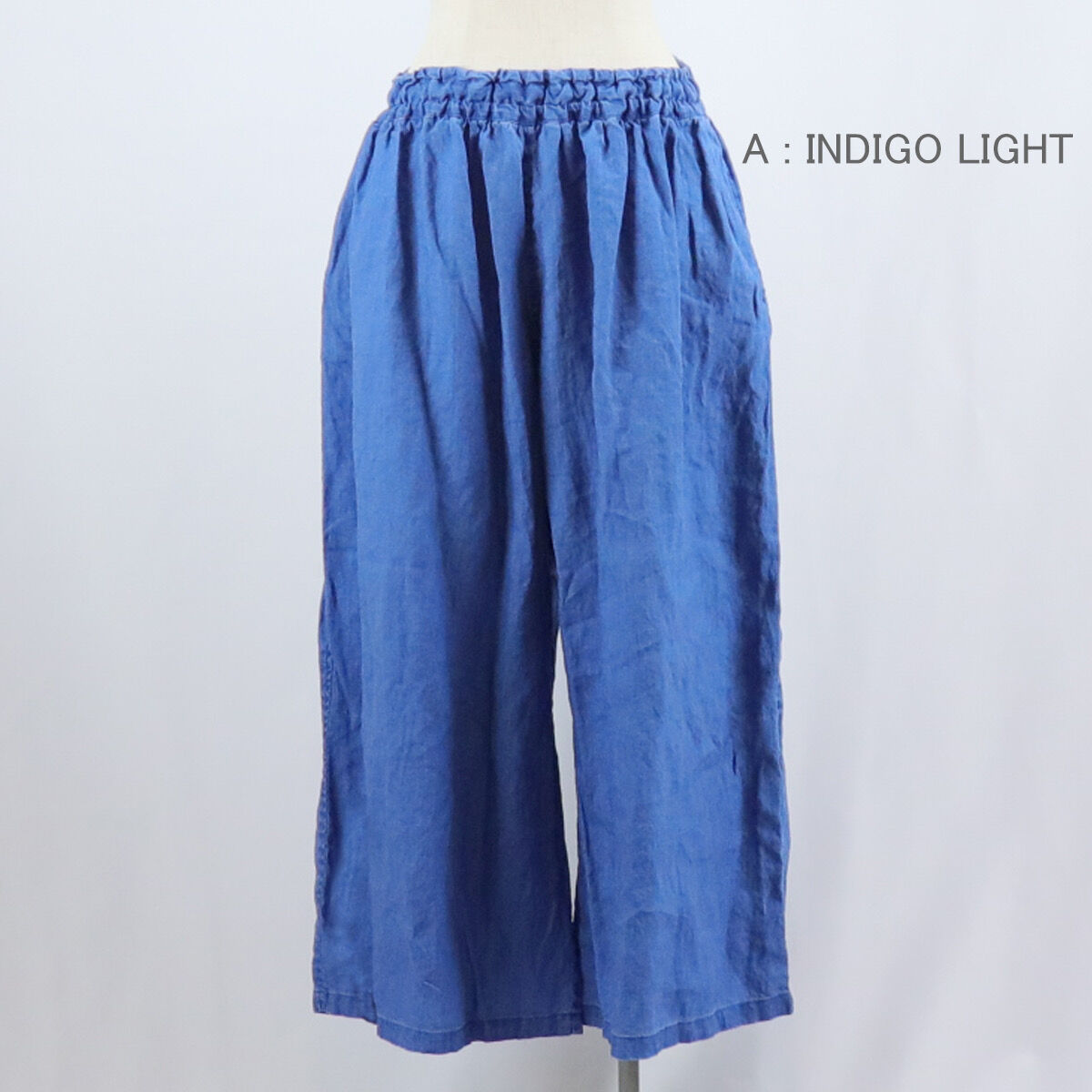 ichi Antiquites︎♥︎コットンインディゴパンツ ICHI Antiquites (イチアンティークス) リネンコットン