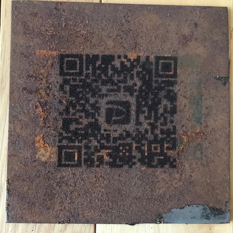 アイアン看板　黒板　錆止め加工　オーダー品 Blackboard Sign 