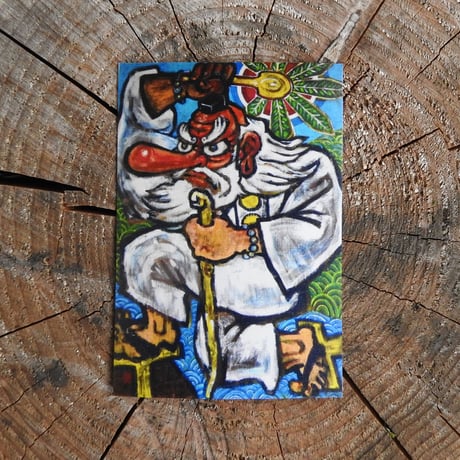 【ステッカー】天狗さん　画：小林陽介