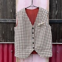 70’S HOUNDSTOOTH VEST [S-4761]