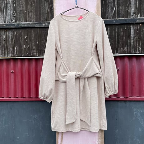BALLOON SLEEVE DESIGN DRESS [S-7151]