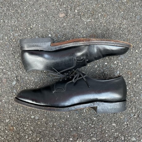 LEATHER PLAIN TOE DRESS SHOES 25.5cm [S-5144]