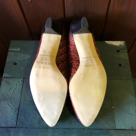 LEATHER DESIGN PUMPS 23.0cm[S-3179]