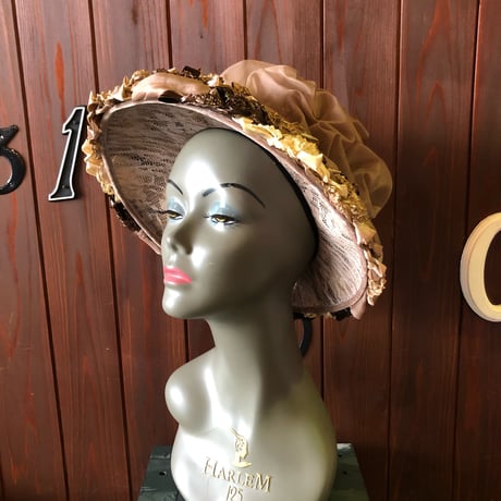60’S STRAW CROSS DRESS HAT [S-2011]