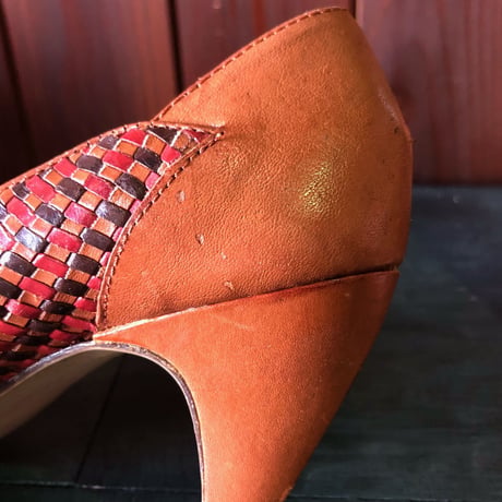 LEATHER DESIGN PUMPS 23.5cm[S-3193]