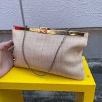 70’S STRAW CHAIN BAG [S-6245]