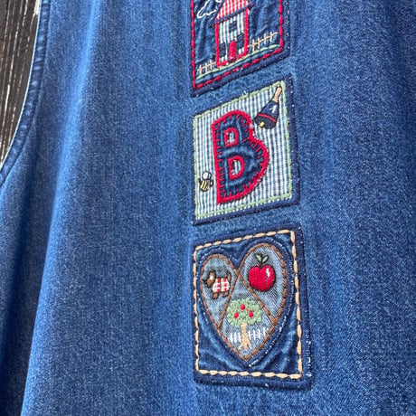 EMBROIDERY DENIM DRESS [S-1600]