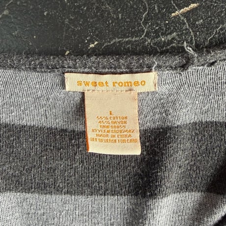 BORDER DESIGN COTTON KNIT [S-3539]