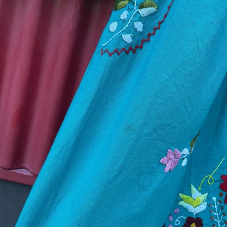MEXICAN EMBROIDERY DRESS [S-6754]