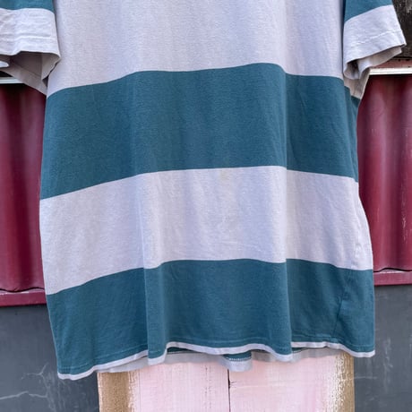 BORDER COTTON T-SHIRT [S-0010]