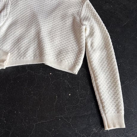 FLOWER COTTON KNIT CARDIGAN [S-3627]