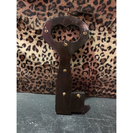 KEY MOTIF WOOD KEY HOOK [J-215]