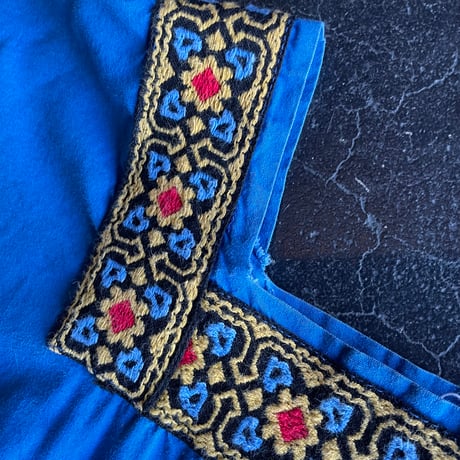 80’S ETHNIC LONG DRESS [S-1186]