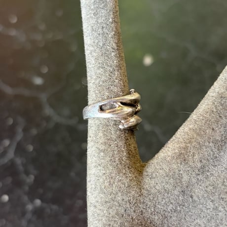 SILVER 925 DOLPHIN MOTIF RING [S-4298]