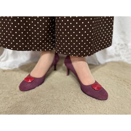 DESIGN SUEDE PUMPS 23.5cm [S-8171]