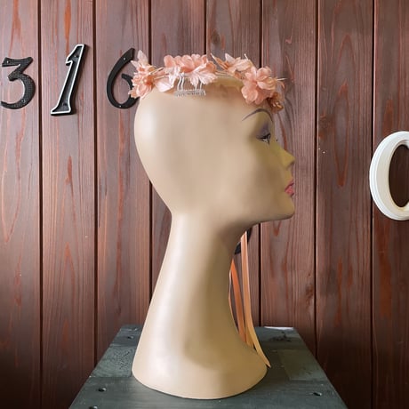 60’S FLOWER＆RIBBON HEAD DRESS [S-6392]