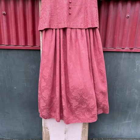 EMBROIDERY LAYERED DESIGN DRESS [S-6044]