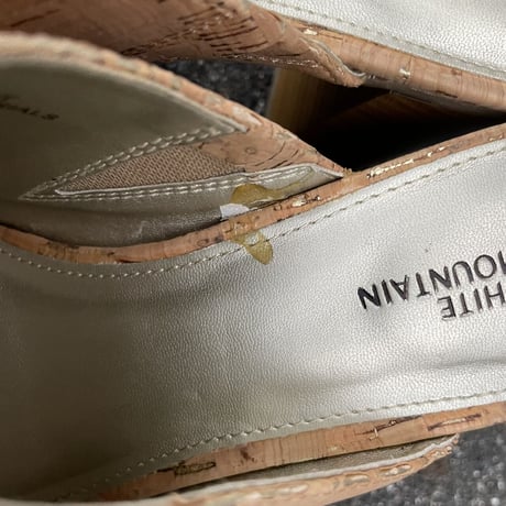 CORK DESIGN HEEL SANDAL 27.0cm [S-6418]